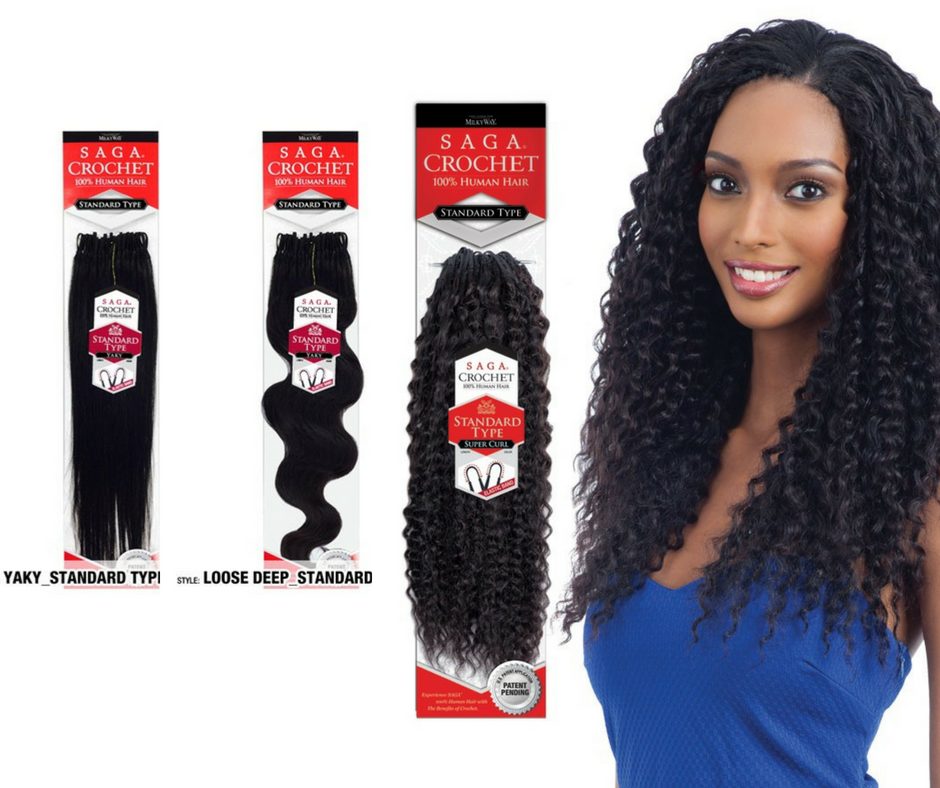 Saga Human Hair Crochet Braids Pre Loop Type Yaky 10